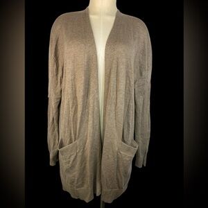 Cashmere Blend Tan Cardigan Sweater Women’s XL